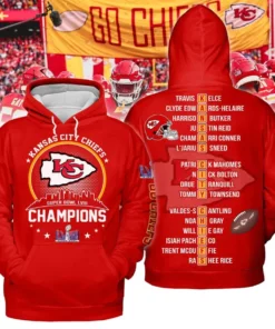 2024 Kansas City Chiefs Super Bowl LVIII Champions Hoodie
