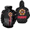 NFL Kansas City Chiefs Sunflower Stripe Pattern Limited Edition Unisex Sweatshirt Fleece Hoodie NEW034910