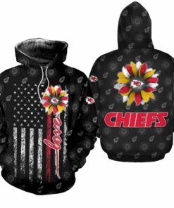 NFL Kansas City Chiefs Sunflower Stripe Pattern Limited Edition Unisex Sweatshirt Fleece Hoodie NEW034910