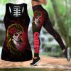 Kansas City Chiefs Day Of The Dead Limited Edition All Over Print Combo Leggings Tank Top S-5xl New022710