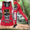 Kansas City Chiefs Skull Head And Gun Limited Edition All Over Print Leggings Tank Top Combo Legging Tanktop S-5xl New048710