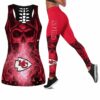 Kansas City Chiefs Skull Halloween Limited Edition All Over Print Combo Leggings Tank Top S-5xl Nla022610