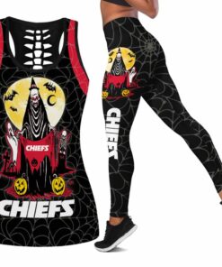 Kansas City Chiefs Halloween Skull Edition All Over Print Combo Leggings Tank Top S-5xl Nla022910