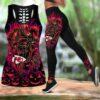 Kansas City Chiefs Mystery Skull Halloween Edition All Over Print Combo Leggings Tank Top S-5xl Nla023510