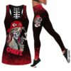 Kansas City Chiefs Skull Girl Halloween Limited Edition All Over Print Combo Leggings Tank Top S-5xl Nla026210