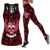 Kansas City Chiefs Skull Halloween King Skull Edition All Over Print Combo Leggings Tank Top S-5xl Nla027410