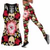 Kansas City Chiefs Halloween Skull Bat Limited Edition All Over Print Combo Leggings Tank Top S-5xl Nla028710