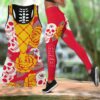 Kansas City Chiefs Skull And Rose Limited Edition All Over Print Combo Leggings Tank Top S-5xl Nla068610