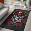 NFL Kansas City Chiefs Halloween Skull And Flowers High Quality Area Rug Size S M L NEW050610