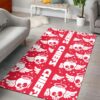 NFL Kansas City Chiefs Skull Angel Pattern PREMIUM Area Rug Size S M L NLA054110
