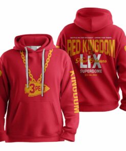 Chiefs 3 Peat Red Kingdom LIX Football Unisex Hoodie