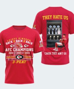 Chiefs Back 2 Back 2 Back AFC Super Bowl Champions 3-Peat Shirt