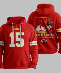 Kansas City Chieffs Trick Mahomes 15 Hoodie