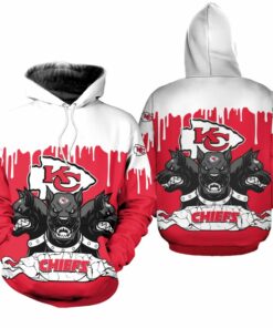Kansas City Chiefs 3 Heads Cerberus Hoodie Limited Edition Size S-5xl New051110