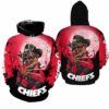 Kansas City Chiefs A Nightmare On Elm Street Halloween Hoodie Zip Up Hoodie Fleece Nla024610