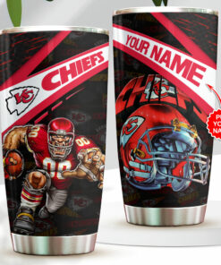 Kansas City Chiefs Blitz Beast Personalized Tumbler