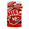 Kansas City Chiefs Bold Red Stripes Bedding Set