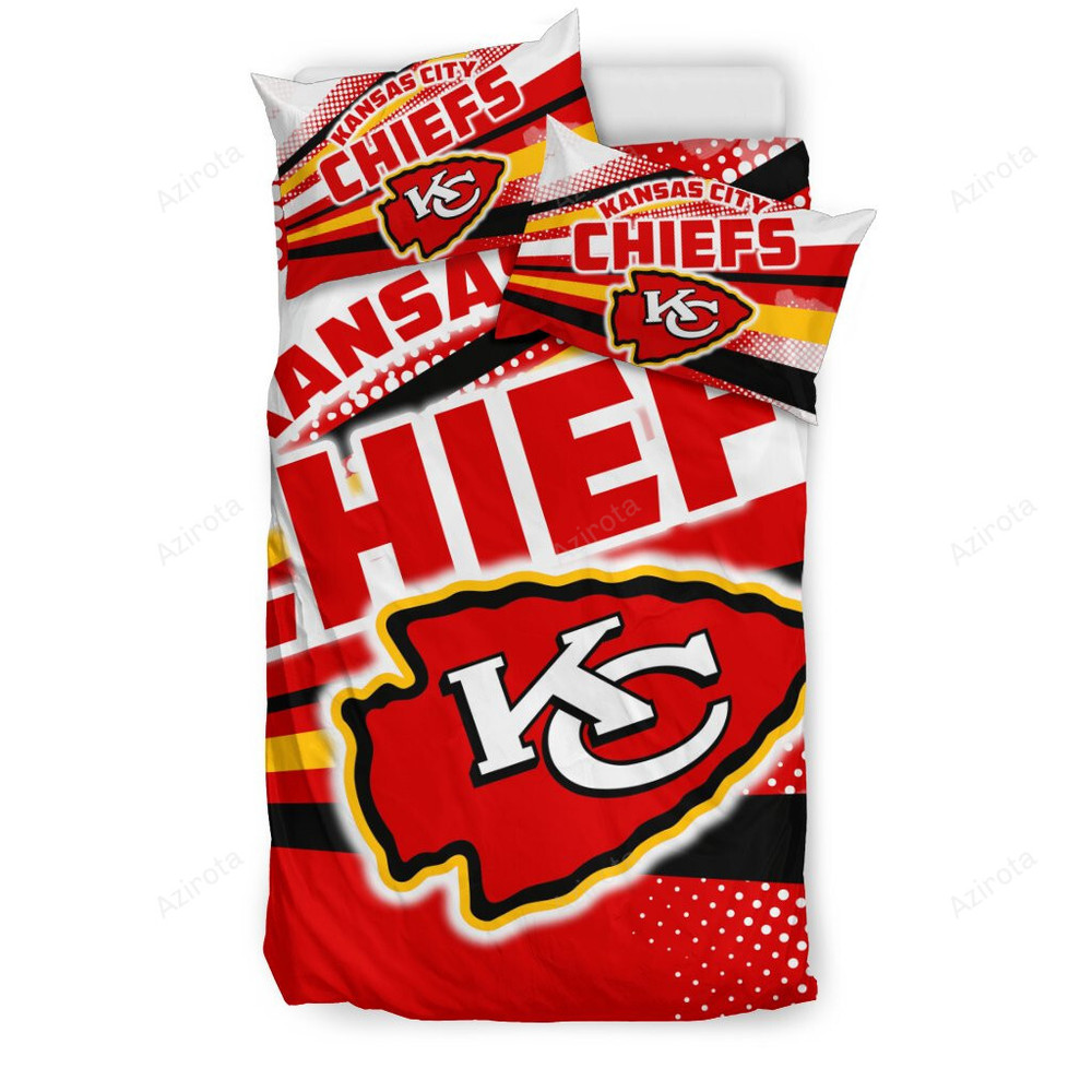 Kansas City Chiefs Bold Red Stripes Bedding Set