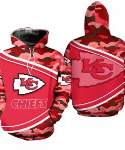Kansas City Chiefs Camo Limited Edition Hoodie Unisex Size Nla001310