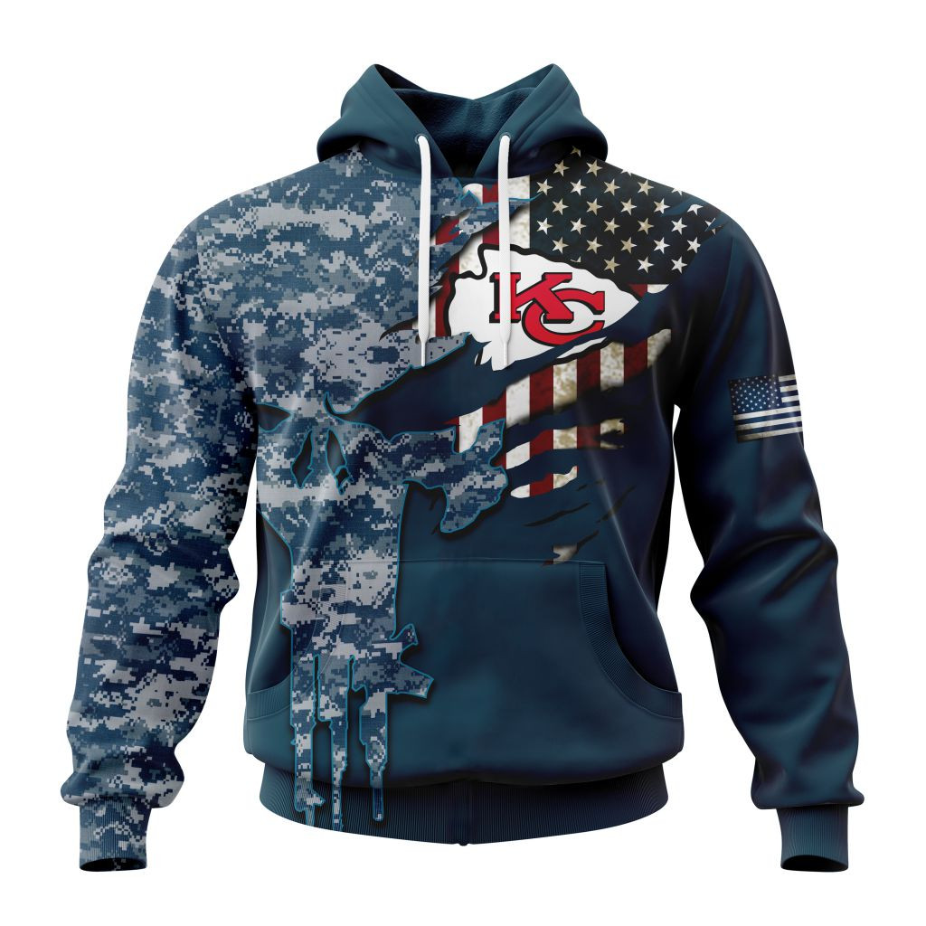 Kansas City Chiefs Camo Patriot T-Shirt - Image 2