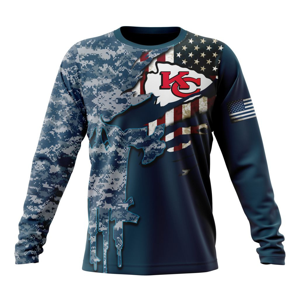 Kansas City Chiefs Camo Patriot T-Shirt - Image 3