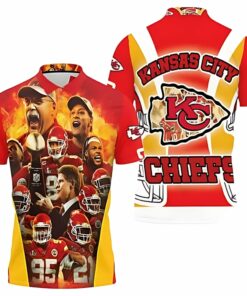 Kansas City Chiefs Champion Firestorm 3D Polo Shirt