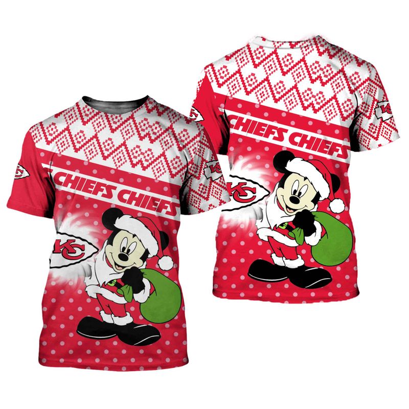 Kansas City Chiefs Christmas Mickey Limited Edition Unisex T-Shirts Nla029410