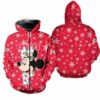 Kansas City Chiefs Christmas Minnie Mouse Hoodie Zip Hoodie Limited Edition Size S-5xl New055410