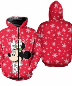 Kansas City Chiefs Christmas Minnie Mouse Hoodie Zip Hoodie Limited Edition Size S-5xl New055410