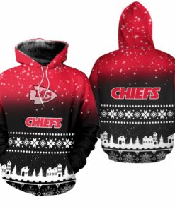 Kansas City Chiefs Christmas Pattern Hoodie Zip Up Hoodie Nla040210