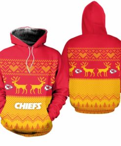 Kansas City Chiefs Christmas Pattern Hoodie Zip Up Hoodie Nla040510
