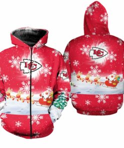 Kansas City Chiefs Christmas Pattern Limited Edition Unisex Hoodie Zip Up Hoodie Nla030310