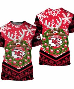 Kansas City Chiefs Christmas Reindeer Limited Edition Unisex T-Shirts Nla029710