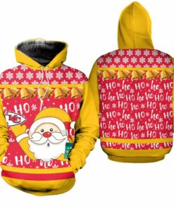 Kansas City Chiefs Christmas Santa Claus Hoodie Zip Up Hoodie Nla034810