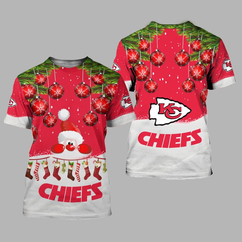Kansas City Chiefs Christmas Santa Limited Edition Unisex T-Shirts Nla030910