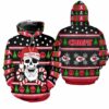 Kansas City Chiefs Christmas Santa Skull Patterns Hoodie S-5xl New054910