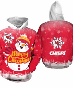 Kansas City Chiefs Christmas Snowman Hoodie Zip Up Hoodie Nla036310