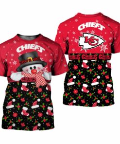 Kansas City Chiefs Christmas Snowman Limited Edition Unisex T-Shirts Nla034510
