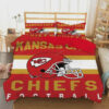 Kansas City Chiefs Classic Red Helmet Stripe Bedding Set