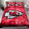 Kansas City Chiefs Cracked Stone Texture Bedding Set