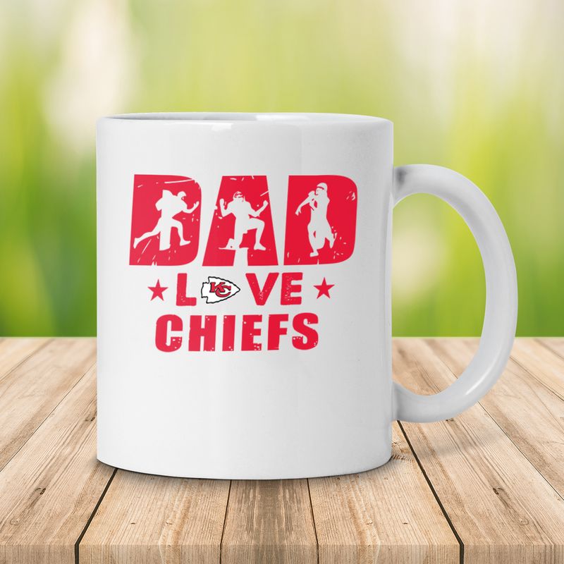 Kansas City Chiefs Dad Love Best Gift For Father's Day Mug
