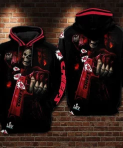 Kansas City Chiefs Deathly Warrior Fan 3D Hoodie