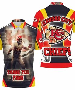 Kansas City Chiefs Derrick Thomas 58 3D Polo Shirt