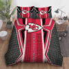 Kansas City Chiefs Diamond Grid Bedding Set