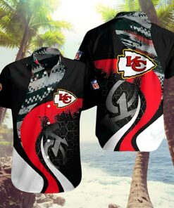 Kansas City Chiefs Digital Camo Hex Hawaiian Shirt
