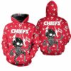 Kansas City Chiefs Electric Shock Cute Skeleton Hoodie Zip Hoodie Fleece Zip Hoodie S-5xl New053810