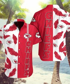 Kansas City Chiefs Feather Flair Hawaiian Shirt