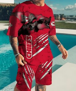 Kansas City Chiefs Fierce Claw T-shirt and Shorts