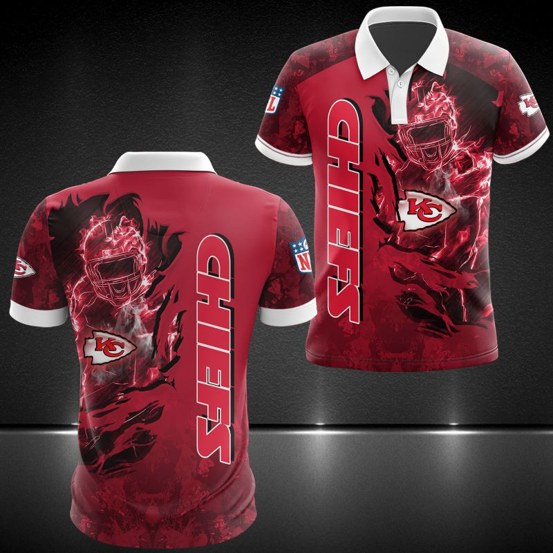 Kansas City Chiefs Fiery Player 3D Shirt - Image 2