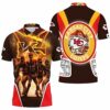 Kansas City Chiefs Firestorm Dominance 3D Polo Shirt